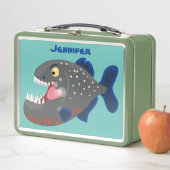 Lunch Box Illustration drôle de piranha affamée (En situation)