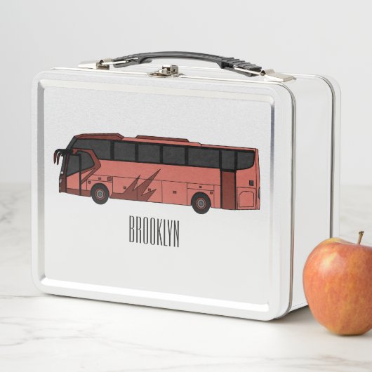 Lunch Box Illustration du bus (En situation)