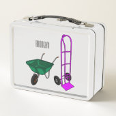 Lunch Box Illustration du chariot à roues et du chariot à ma (Dos)