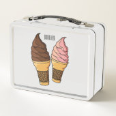 Lunch Box Illustration du cône de crème glacée (Dos)