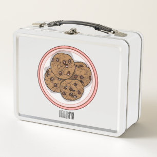 Lunch Box Illustration du cookie de puce à chocolat