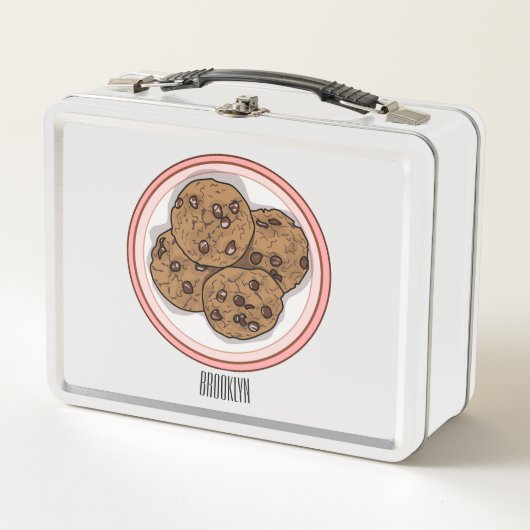 Lunch Box Illustration du cookie de puce à chocolat (Devant)