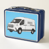 Lunch Box Illustration du fourgon de livraison (Dos)
