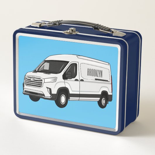 Lunch Box Illustration du fourgon de livraison (Devant)