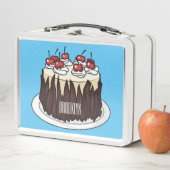 Lunch Box Illustration du gâteau de la Forêt-Noire (En situation)