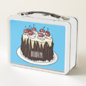 Lunch Box Illustration du gâteau de la Forêt-Noire (Dos)