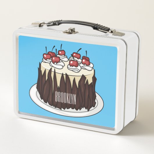 Lunch Box Illustration du gâteau de la Forêt-Noire (Devant)