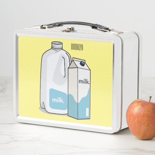 Lunch Box Illustration du lait (En situation)