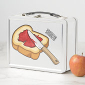 Lunch Box Illustration du pain et de la confiture (En situation)