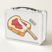 Lunch Box Illustration du pain et de la confiture (Dos)