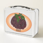 Lunch Box Illustration du pudding de Noël (Dos)