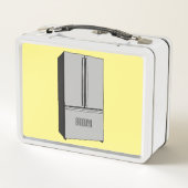 Lunch Box Illustration du réfrigérateur de porte française (Dos)