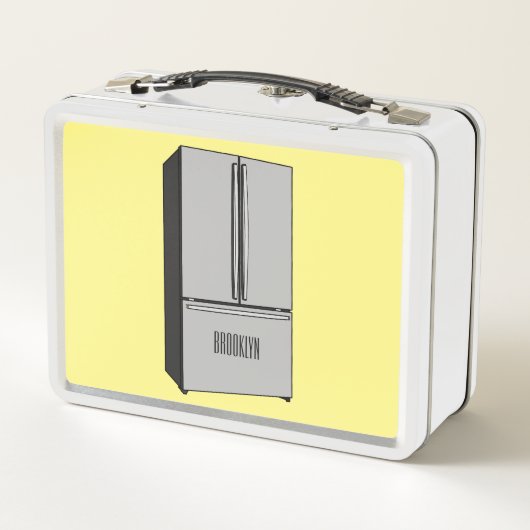 Lunch Box Illustration du réfrigérateur de porte française (Dos)
