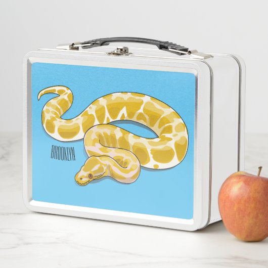 Lunch Box Illustration du serpent python birman (En situation)