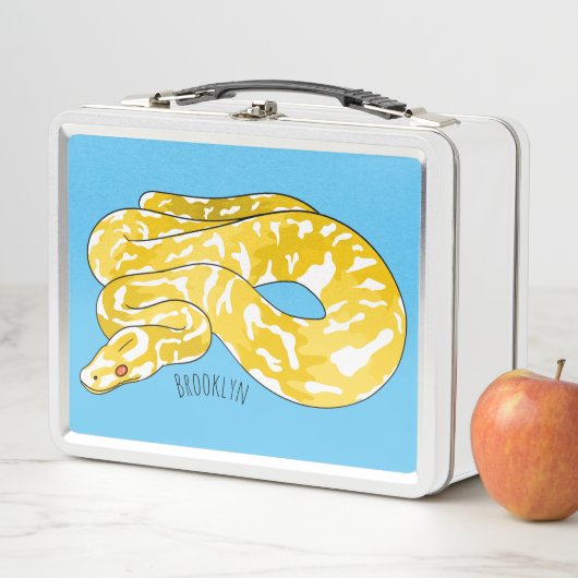 Lunch Box Illustration du serpent python birman (En situation)