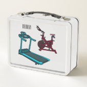 Lunch Box Illustration du tapis roulant et de la bande dessi (Dos)