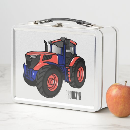 Lunch Box Illustration du tracteur (En situation)