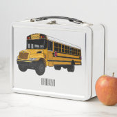 Lunch Box Illustration d'un autobus scolaire (En situation)