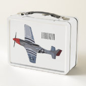 Lunch Box Illustration d'un avion de chasse-bombardier (Dos)