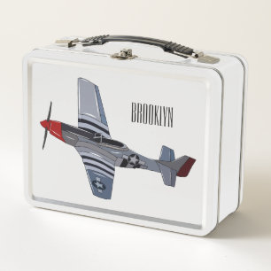 Lunch Box Illustration d'un avion de chasse-bombardier
