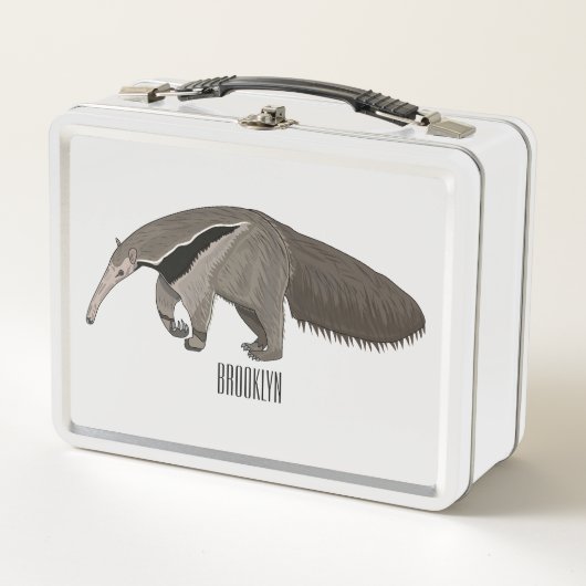 Lunch Box Illustration d'un dessin animé d'Anteater (Devant)
