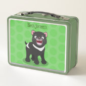 Lunch Box Illustration d'un diable de Tasmanie affamé (Dos)