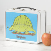 Lunch Box Illustration d'un dimétrodon vert mignon (En situation)