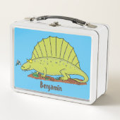 Lunch Box Illustration d'un dimétrodon vert mignon (Devant)