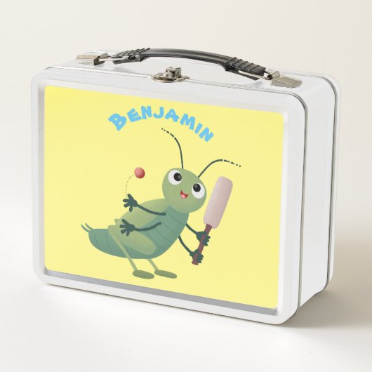 Lunch Box Illustration d'un insecte du cricket vert mou (Devant)