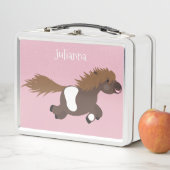 Lunch Box Illustration d'un poney de Shetland mignon (En situation)