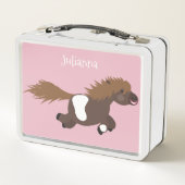 Lunch Box Illustration d'un poney de Shetland mignon (Dos)