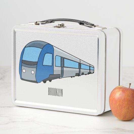Lunch Box Illustration d'un train électrique (En situation)