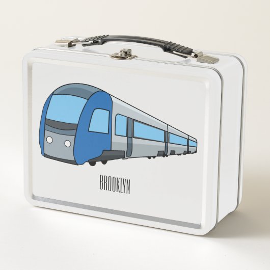 Lunch Box Illustration d'un train électrique (Devant)