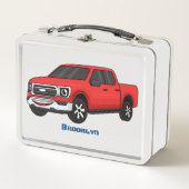 Lunch Box Illustration d'une camionnette rouge mou (Devant)