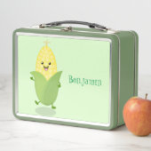 Lunch Box Illustration d'une caricature de maïs joyeux (En situation)