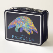 Lunch Box Illustration d'une espèce menacée : le pangolin (Dos)