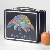 Lunch Box Illustration d'une espèce menacée : le pangolin (En situation)