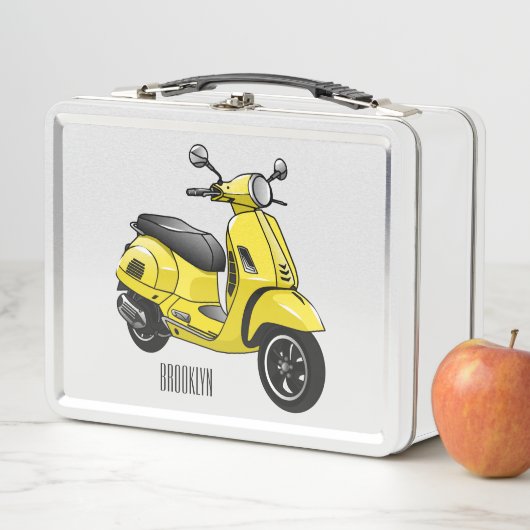 Lunch Box Illustration d'une moto cyclable (En situation)