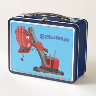 Lunch Box Illustration d'une pelle à vapeur rouge mou