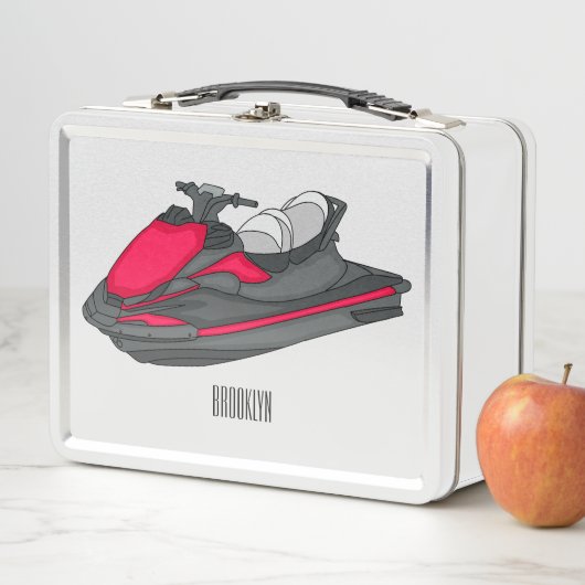 Lunch Box Illustration Jet ski (En situation)