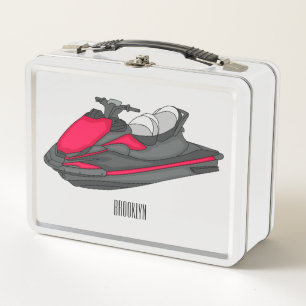 Lunch Box Illustration Jet ski