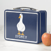 Lunch Box Illustration personnalisée du canard blanc (En situation)