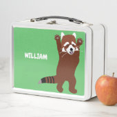 Lunch Box Illustration Red Panda personnalisée (En situation)
