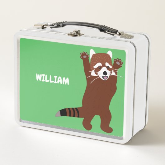 Lunch Box Illustration Red Panda personnalisée (Devant)