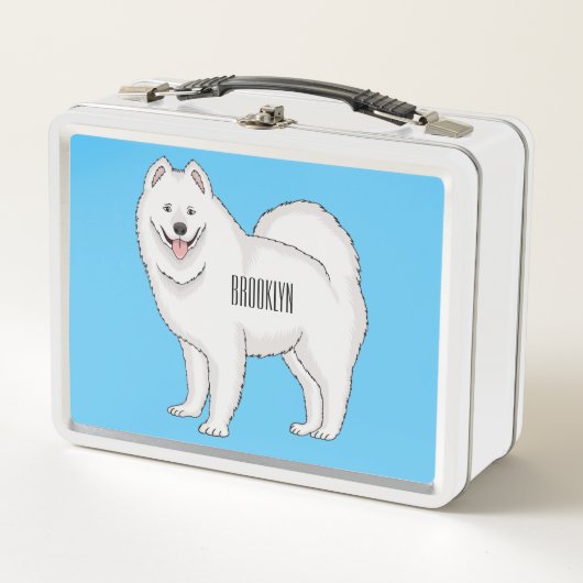 Lunch Box Illustration Samoyed dog (Devant)