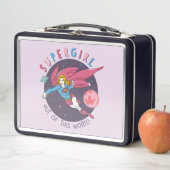 Lunch Box Illustration Supergirl volant vers le haut (En situation)