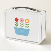 Lunch Box Illustrations de fleurs dans une zone de fenêtre b (Dos)