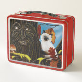 Lunch Box Imaginaire d'automne du chat de fin d'arbre (Dos)
