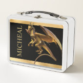 Lunch Box Imaginaire Dragon d'or personnalisé (Devant)