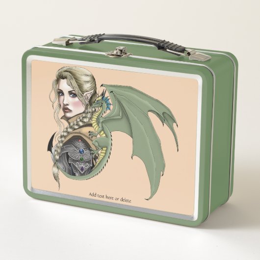 Lunch Box Imaginaire du dragon d'Elf Warrior (Devant)